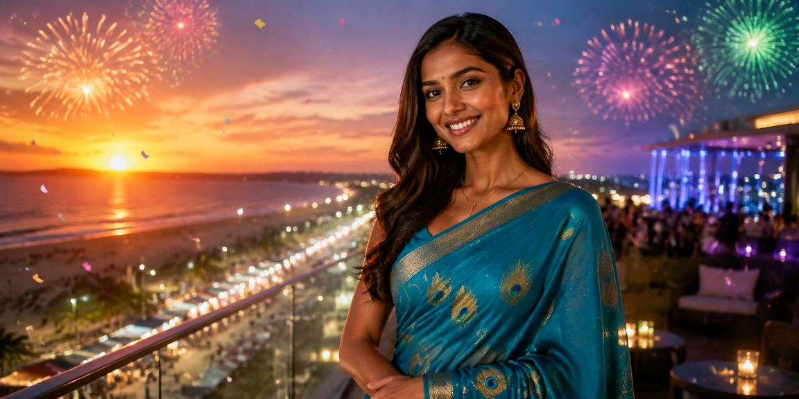 Indian woman using mobile for online casino deposits
