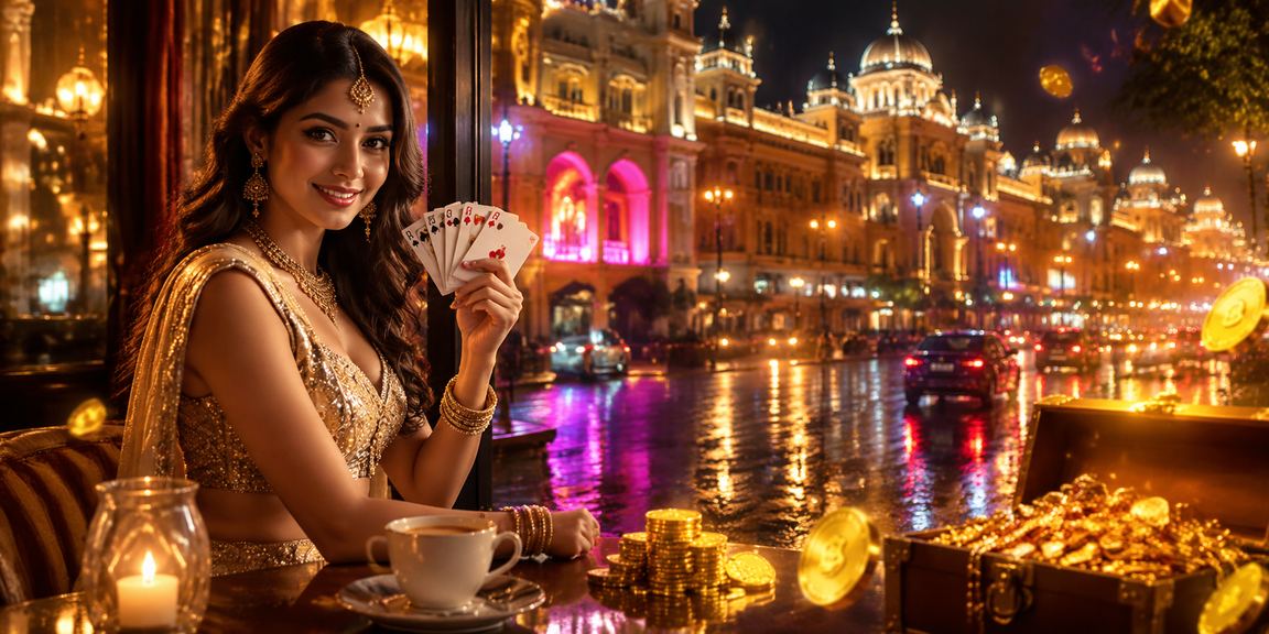 Young woman playing Aviator betting game on mobile in India