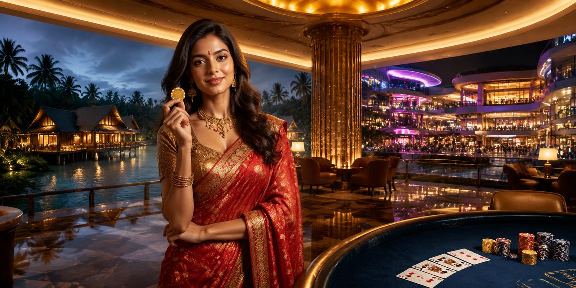 Indian woman playing Teen Patti card game